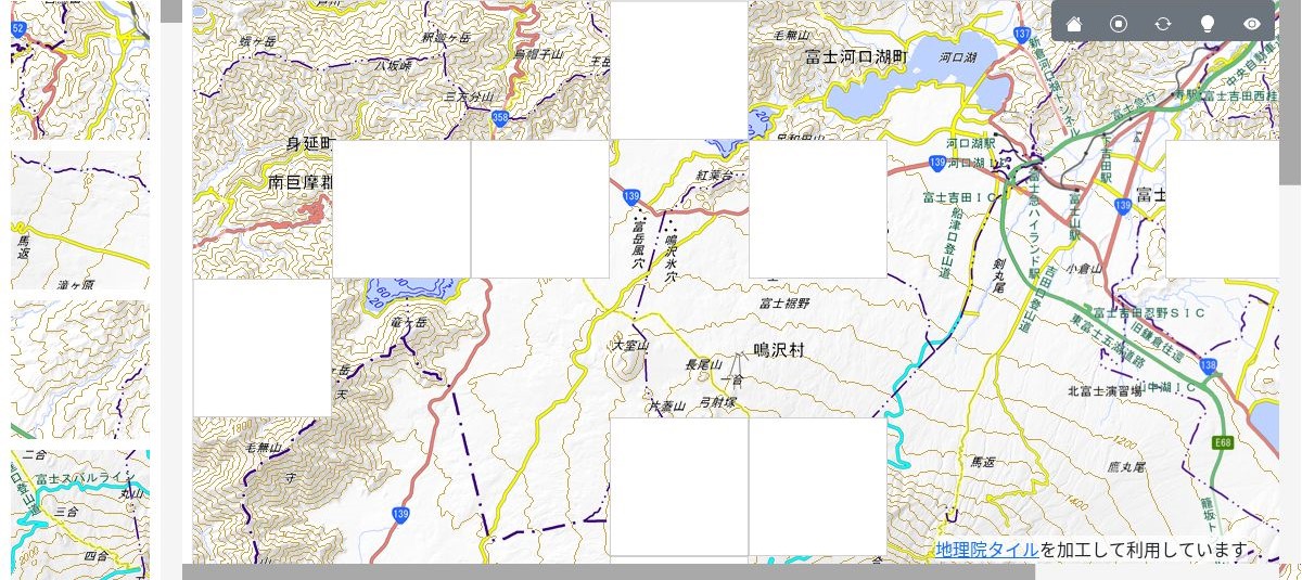富士山の地図パズル